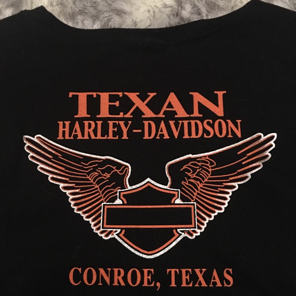 Harley-Davidson Sparkle Orange/Silver Lettering - Picture 4 of 6